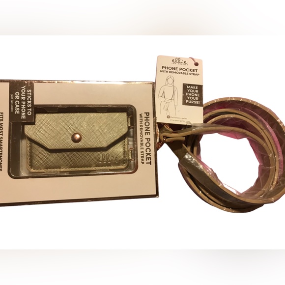 Ellie Los Angeles Phone Pocket Crossbody Gold/rose gold - Picture 1 of 8
